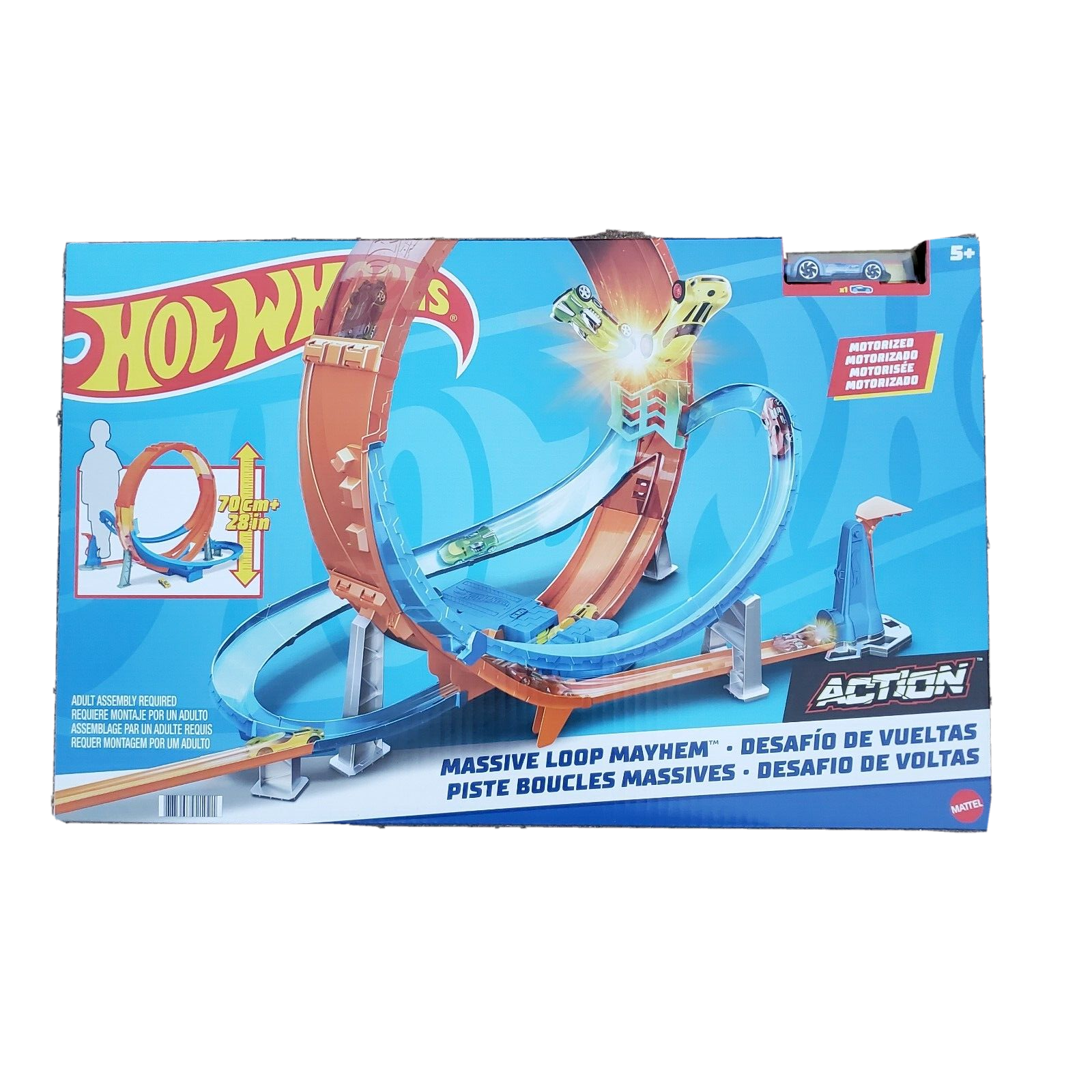 Hot wheels motorized loop track sales