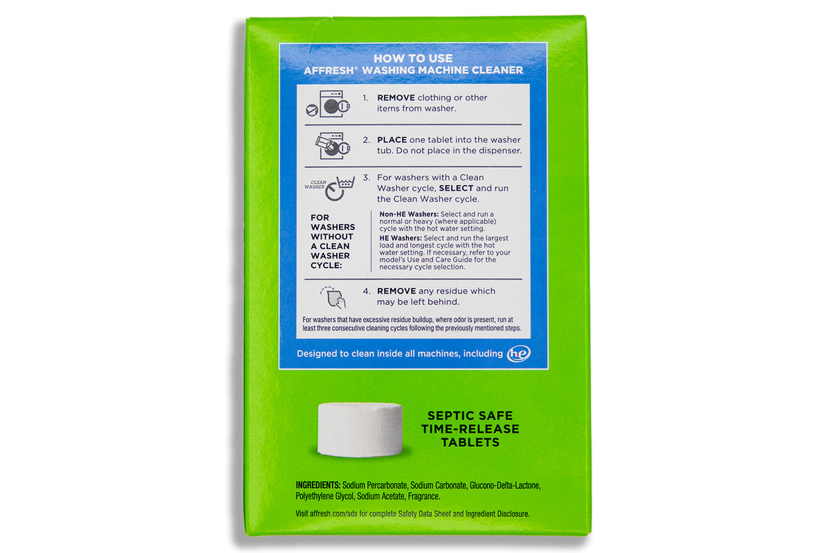 Aazon.co: Affresh Washing achine Cleaner, Cleans Front Load and Top Aazon.co: Affresh Washing achine Cleaner, Cleans Front Load and Top